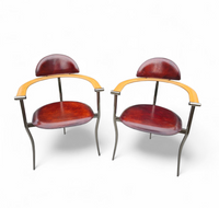 2 x Arrben Italy "Marilyn" Stiletto Chairs / 1980s