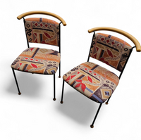 2 x Vintage Italian Side / Desk Chair 1980s
