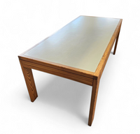 Pine wood dining table / formica top / 1970s