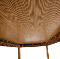 Pine wood dining table / formica top / 1970s