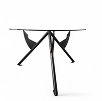 Philippe Starck / 1984 for François Mitterrand’s private office / President M / black dining table frame / Baleri