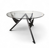 Philippe Starck / 1984 for François Mitterrand’s private office / President M / black dining table frame / Baleri
