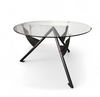 Philippe Starck / 1984 for François Mitterrand’s private office / President M / black dining table frame / Baleri