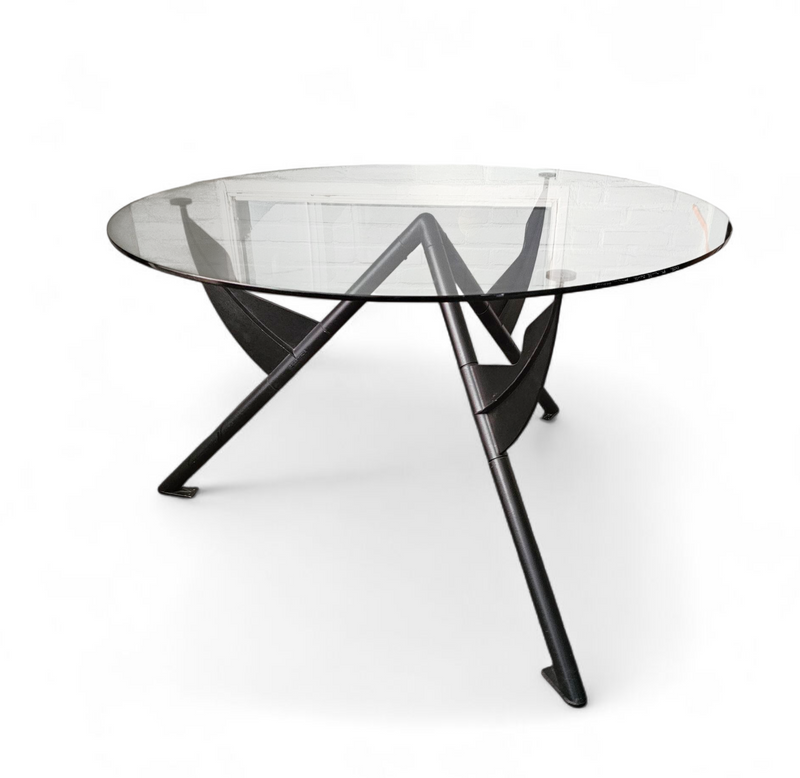 Philippe Starck / 1984 for François Mitterrand’s private office / President M / black dining table frame / Baleri