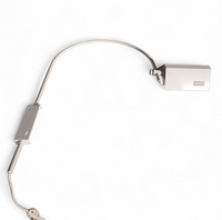 Rare vintage adjustable white wall arch lamp from the 70s.