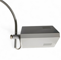 Rare vintage adjustable white wall arch lamp from the 70s.