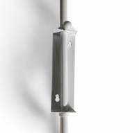 Rare vintage adjustable white wall arch lamp from the 70s.