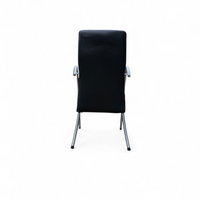 6 x rare leather dining chair by Hennie de Jong / 1990s