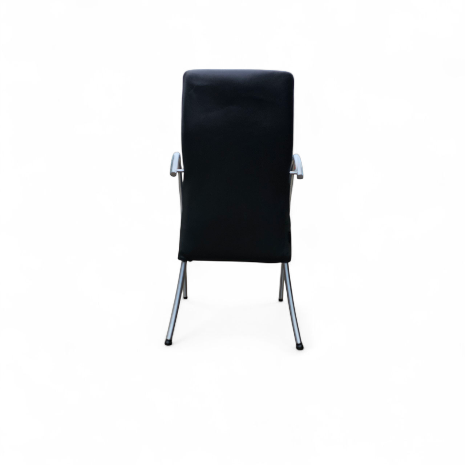 6 x rare leather dining chair by Hennie de Jong / 1990s