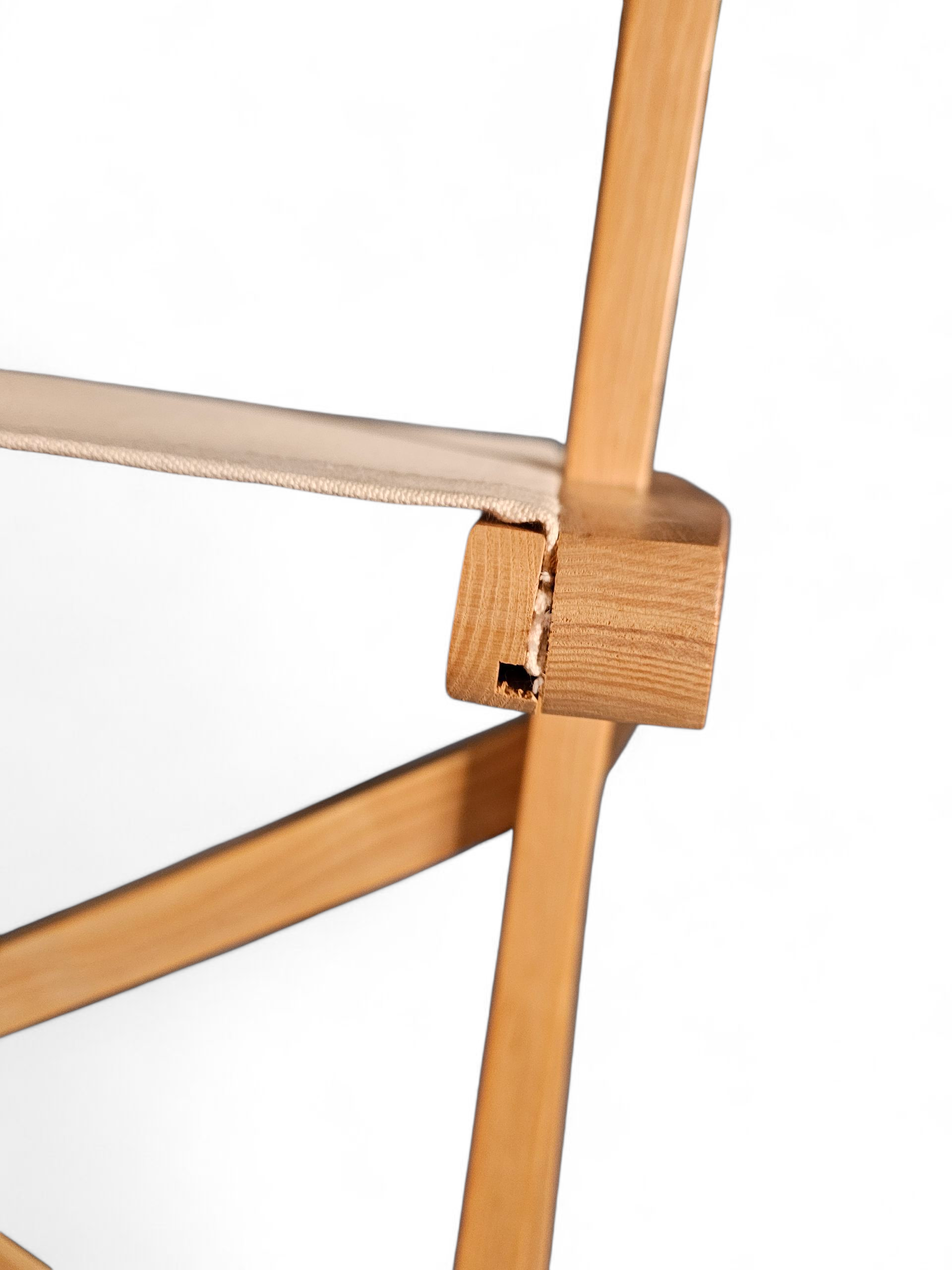 original Praia Folding Chair by Pier Giacomo Castiglioni for Gavina / Italy / 1960s