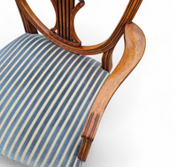 6 x English mahogany Hepplewhite chairs / 1920s
