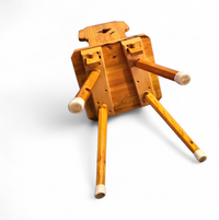 4 x folk / Tyroler / pine wood chairs / 1970