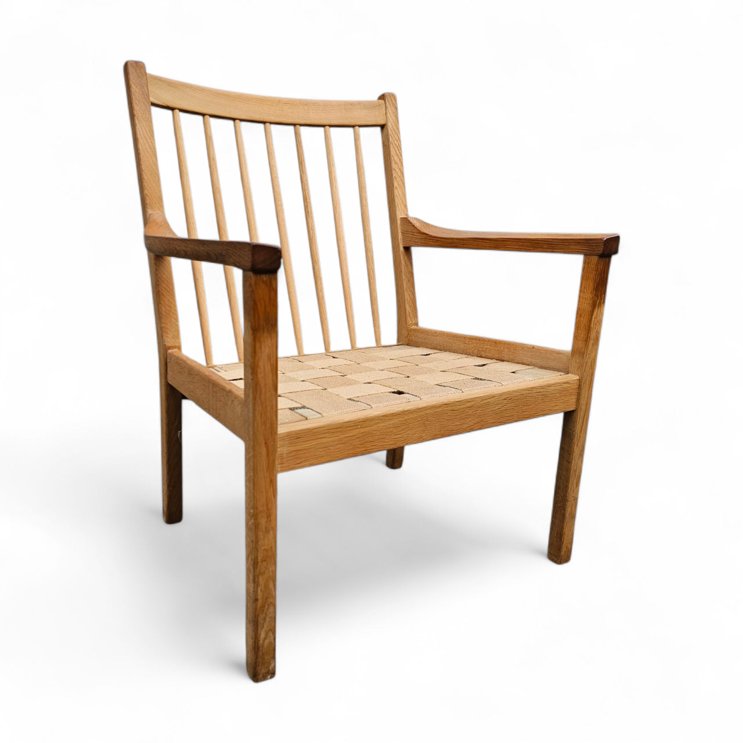 Danish spindle arm chair 1960s