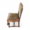 Jacobean / Tudor style / Oak chairs / Green velvet / 1930s