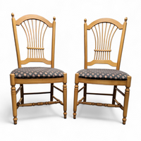 2 x rustic Frence country cottage side / dining chairs