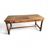 Solid oak French farmhouse Dining table / desk / 1900s