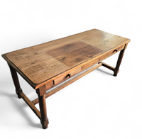 Solid oak French farmhouse Dining table / desk / 1900s