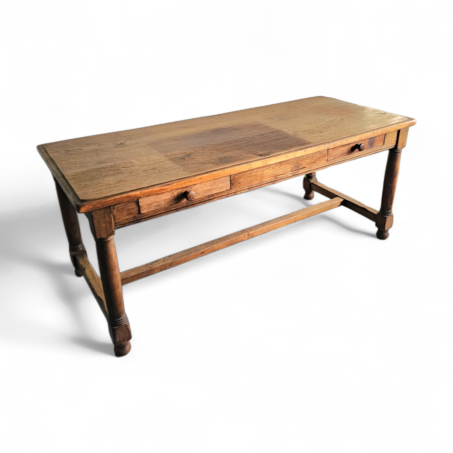 Solid oak French farmhouse Dining table / desk / 1900s