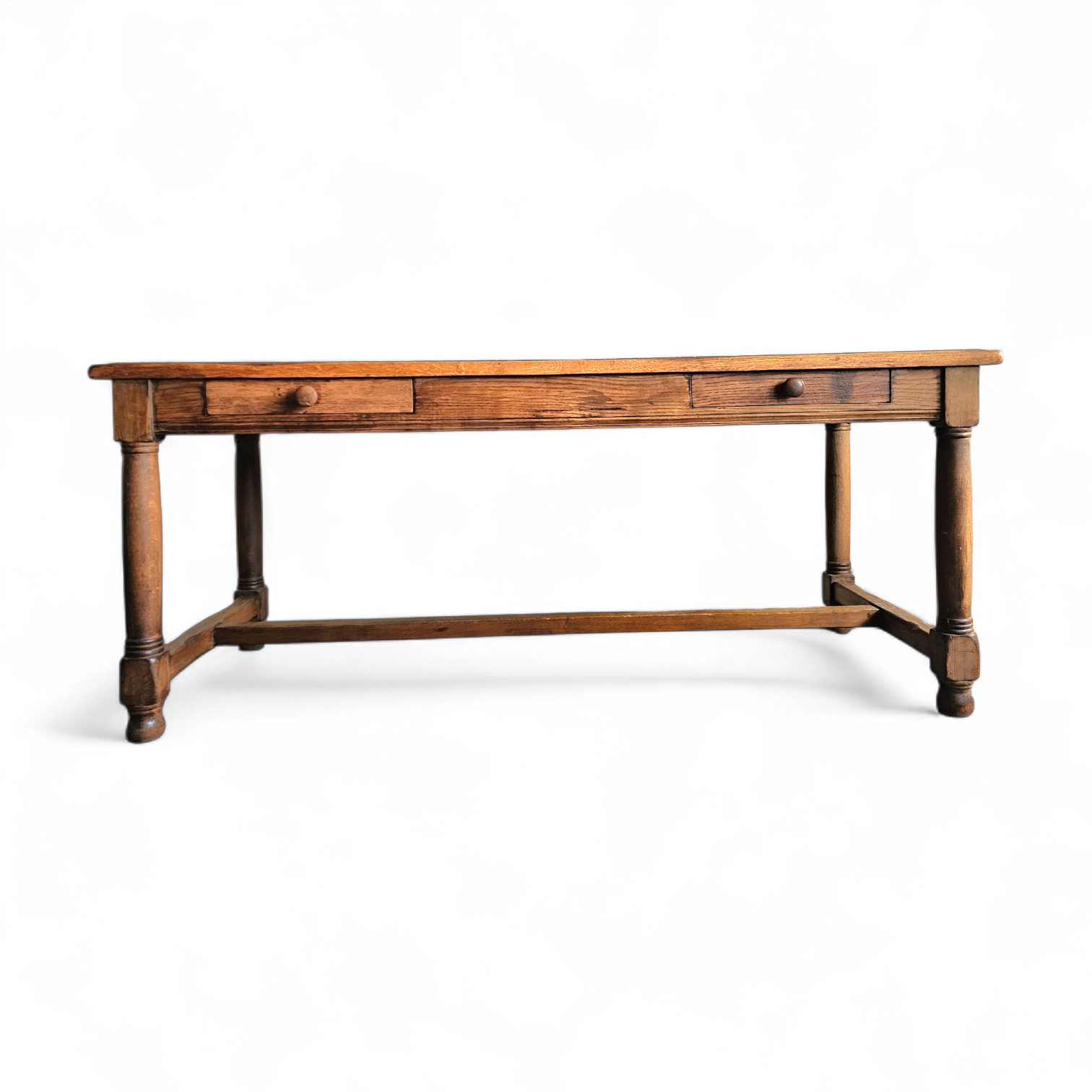 Solid oak French farmhouse Dining table / desk / 1900s