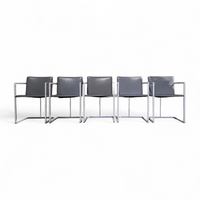 5 x Pierre Mazairac & karel Boonzaaijer /
Manufacturer / Hennie de Jong int /
Materials / grey Fabric / white steel / 1970s