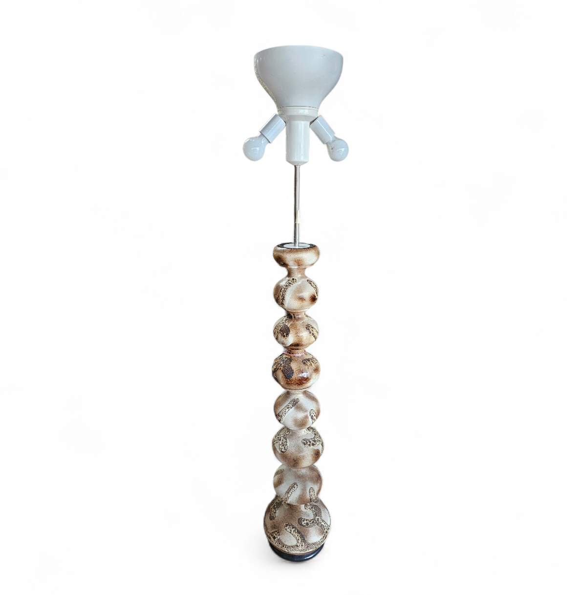 Vintage ceramic bubble floor lamp Kaiser Leuchten
Floorlamp

Height 164
Depth 30
Width 30

Ceramic base

Height 116