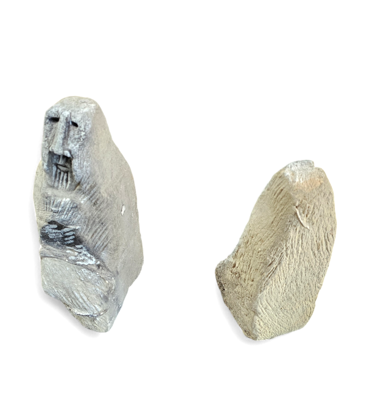 2 x stone sculptures by Dutch Artist Ad Maas