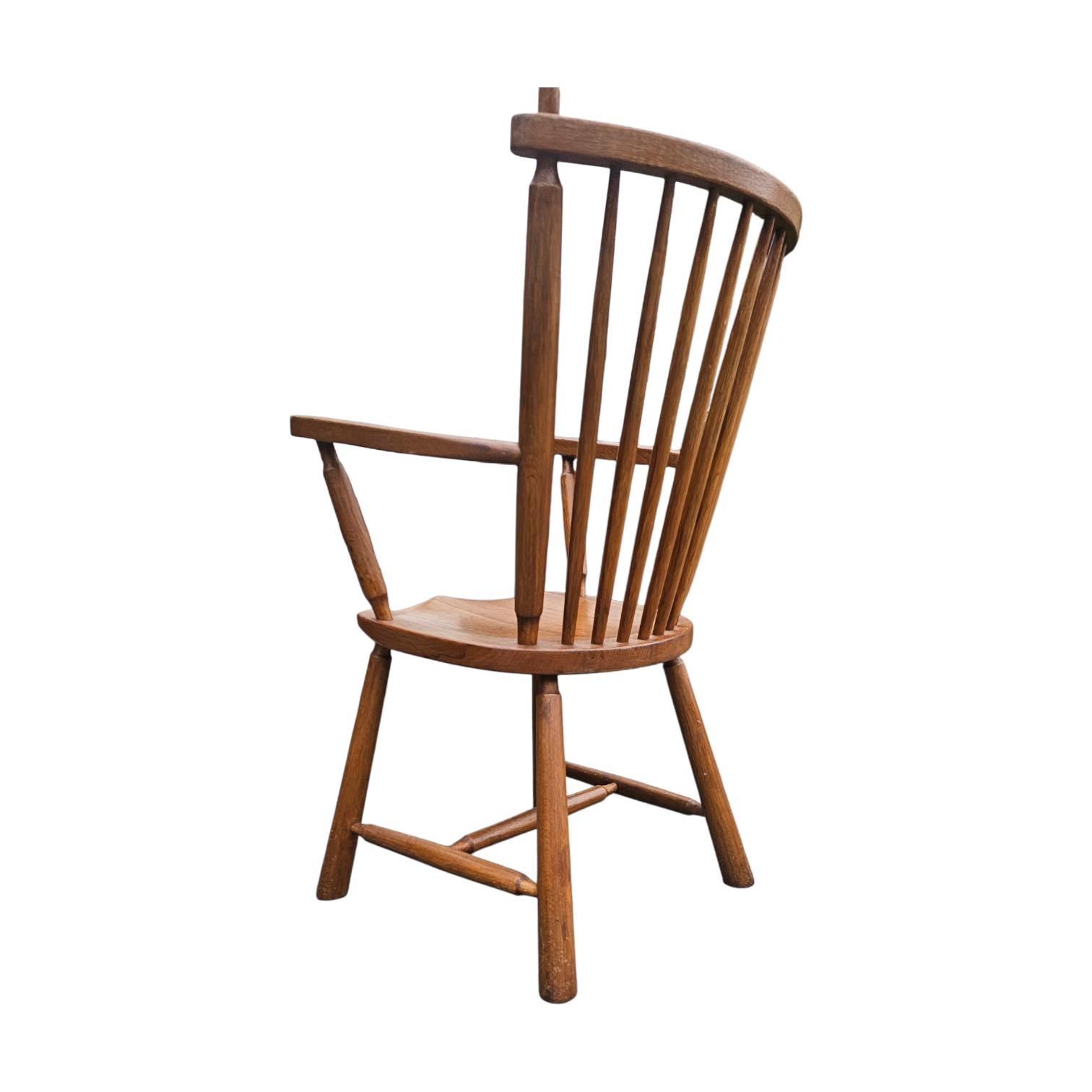 2 × Dutch Design Oak Arm Dining Chairs by De Ster Geldermalsen / Netherlands 1960s