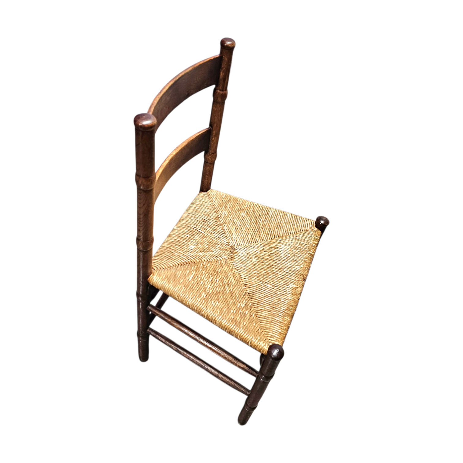 2 x Art Deco rush chair / Amsterdamse school / Jac Levee / mid century