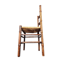2 x Art Deco rush chair / Amsterdamse school / Jac Levee / mid century