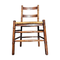 2 x Art Deco rush chair / Amsterdamse school / Jac Levee / mid century