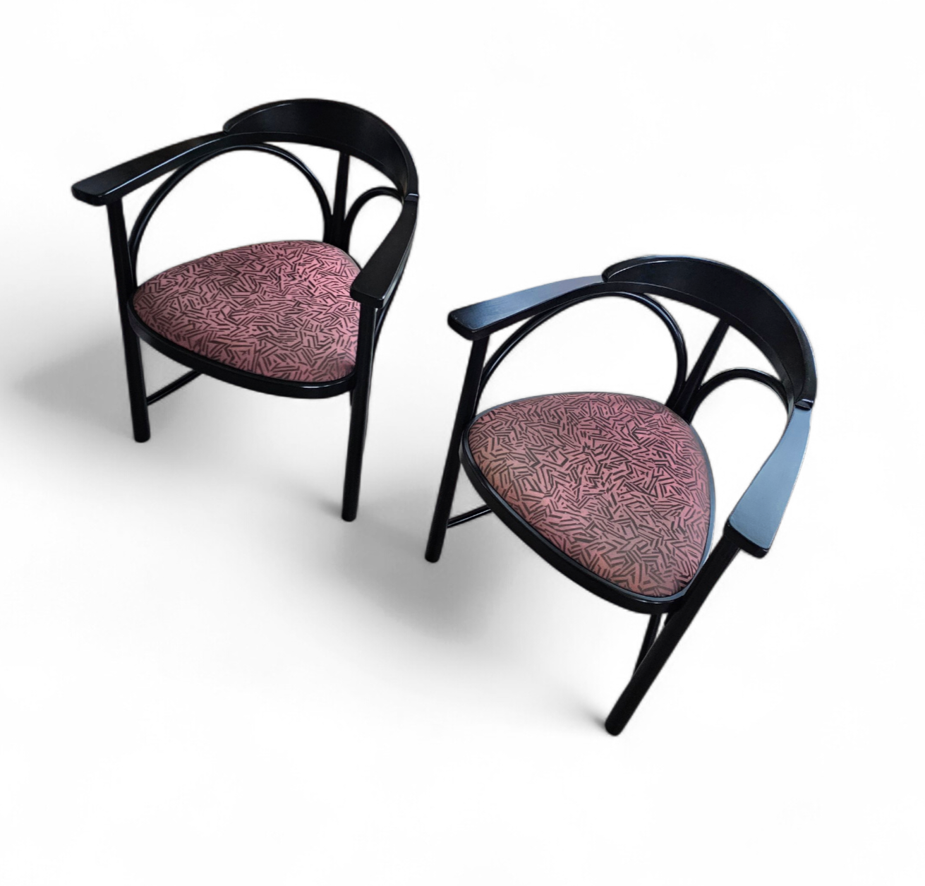 2 x Thonet triangle chair by Michael Thonet