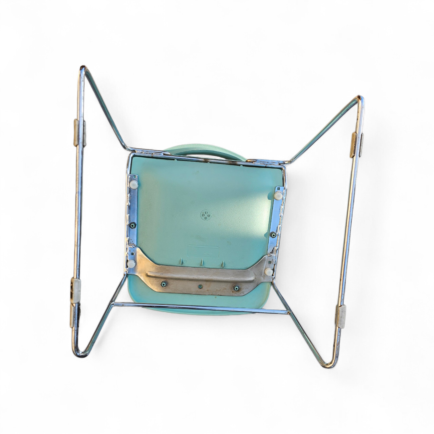 10 x Mid Century design Stackable Matrix Krueger Chairs by Thomas Tolleson / mint green / USA 1970s