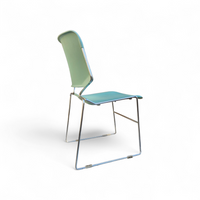 10 x Mid Century design Stackable Matrix Krueger Chairs by Thomas Tolleson / mint green / USA 1970s