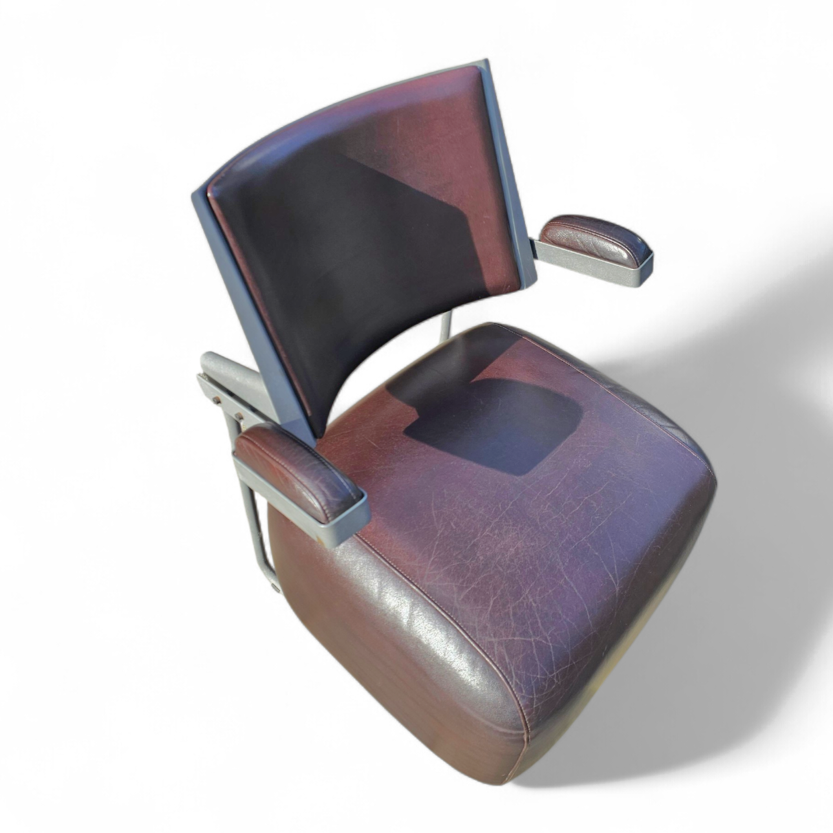 3 x Oscar armchair by Harri Korhonen for Inno Interior Oy / brown leather / 1980s