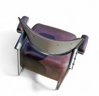 3 x Oscar armchair by Harri Korhonen for Inno Interior Oy / brown leather / 1980s
