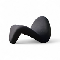 Tongue F577 Lounge Chair by Pierre Paulin for Artifort / iron frame / 1970s / vintage condition / first edition