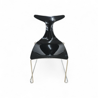 6 x Delfy chair by Gino Carollo for Ciacci Kreaty / Italy 1990s / 2 x red - 4 x black