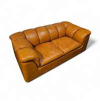 Rare two seater sofa POLTRONA FRAU / ITALIAN DESIGN BY FRANCO BRESCIANI / MODEL COCKER / 1970s /