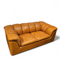 Rare two seater sofa POLTRONA FRAU / ITALIAN DESIGN BY FRANCO BRESCIANI / MODEL COCKER / 1970s /