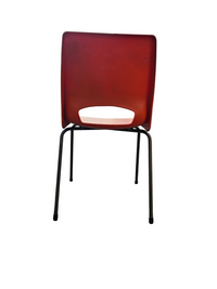 4 x Philippus Potter stacking chairs for Ahrend / Moulded seat / 1970s