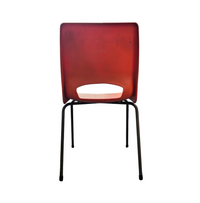 4 x Philippus Potter stacking chairs for Ahrend / Moulded seat / 1970s