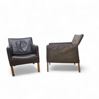 2 x Gerard van den Berg Coppola lounge chair with flexible backrest