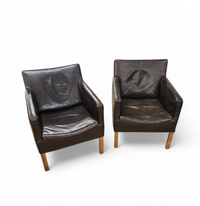 2 x Gerard van den Berg Coppola lounge chair with flexible backrest