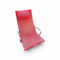 2 x early edition Ea 124 aluminum swivel armchair by charles & ray eames herman miller / tilt mechanism