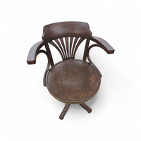 Viennese Secessionist / Art Nouveau  Style Bentwood Swivel Desk Chair 

Width 60 
Depth 55
Height 82 
Seat height 48 cm