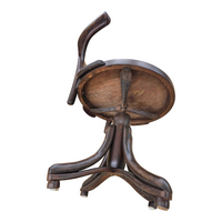 Viennese Secessionist / Art Nouveau  Style Bentwood Swivel Desk Chair 

Width 60 
Depth 55
Height 82 
Seat height 48 cm
