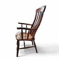 19th Century Elm country high slat back chair with a fabulous colour and patina