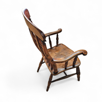 19th Century Elm country high slat back chair with a fabulous colour and patina