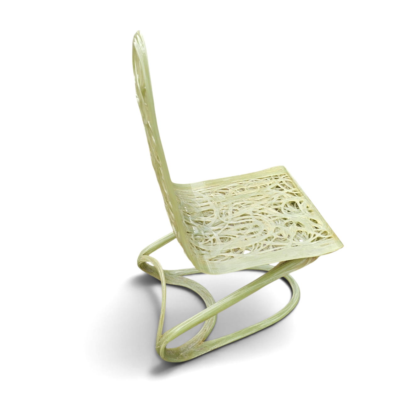 Plastic / polyester hand made chair / 1990s