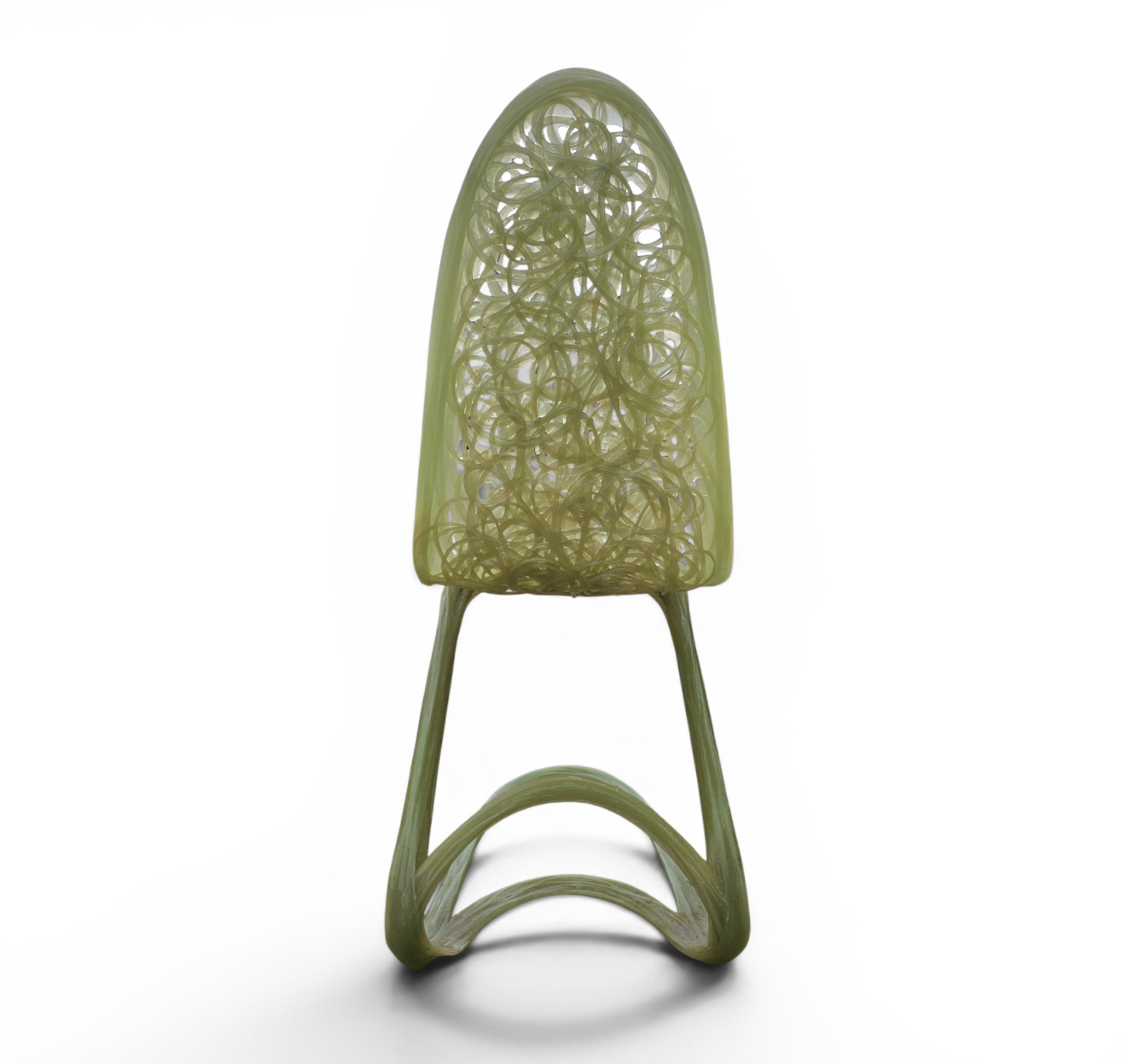 Plastic / polyester hand made chair / 1990s